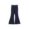 Pantalones para Niñas 2026 Otoño Nuevo Estilo Coreano Color Sólido Corte Delgado Suaves Amigables con la Piel Pantalones de Campana para Bebé