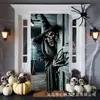 Tecido de Fundo para Porta de Halloween Novo Transfronteiriço Decoração de Cena Externa de Quarto de Alto Padrão Tecido para Pendurar Bandeira de Porta Personalização