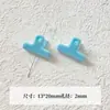 [Wangyang] Material e acessório para corrente de celular DIY temático de queijo Hello Kitty pintada de azul e branco em formato de estrela de acrílico