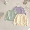 Cárdigan de Punto para Bebé Otoño e Invierno, Cárdigan de Algodón para Bebé con Aire Acondicionado, Chaqueta Acolchada de Moda Versátil, Top