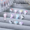 Accesorios de Arte de Uñas de Dibujos Animados de Moda Gato Kt Lazo de Resina 3D Piezas de Uñas Portátiles Decoraciones para Uñas