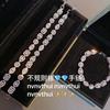 Pulsera Bright Group con gema incrustada chapada en oro de 18 quilates 5 quilates Diamante completo Diamante cuadrado de forma especial Diamante cuadrado gordo Circonita Pulsera ajustable