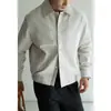 Chaqueta retro de pana y gamuza sintética con retazos y solapa estilo Old Money para hombre, abrigo corto casual de otoño 2026