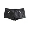 Conjunto de chaqueta y shorts marca Z, AliExpress transfronterizo PU cuero moda casual superventas ropa de mujer europea y americana, doble botonadura blanca ZA