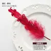 Shangjin Colorido Pluma Crecimiento Natural Rizado DIY Flores Ramo Empaque Accesorios Combinación de Atmósfera