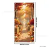 Nuevo cartel de puerta de Acción de Gracias para ventas transfronterizas, cartel de otoño, bandera colgante de puerta para decoración de fiesta en el patio exterior, directo del fabricante