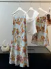 Nueva Falda de Gasa Floral Ajustada a la Cadera para Mujer 2026 Nuevo Estilo Coreano Dulce y Elegante Falda de Cola de Pez Adelgazante A12557