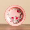 Pote Rosa Pastel Ru de Fábrica com Suporte para Xícara de Chá Retro Chinês Porta-Copos Acessórios para Conjunto de Chá Kung Fu Prato para Lanches e Frutas Secas