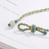 Pulseira Original de jade Hetian pulseira trançada da sorte pingente de casamento amigas étnicas namorada presente requintado