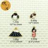 Hefeng Geisha DIY Aleación Accesorios de Joyería Colgante Individual Serie de Dibujos Animados Colgante de Abanico Cuerda para la Cabeza Colgante Pequeño