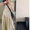 Blusa de Punto con Calados Estilo Retro Francés para Mujer Verano Nuevo Diseño con Chaleco de Tirantes Pequeños Top sin Mangas