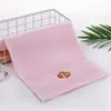 Nueva Toalla Bordada de Algodón Puro para Niños Toalla de Baño Diaria para Bebé Suave Absorbente Toalla Bordada para Niños Fabricante Venta al por Mayor