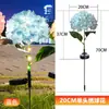 Nuevas Luces Solares para Jardín Exteriores Impermeables Decoración de Jardín Paisaje Césped Exterior Luces de Flor de Hortensia