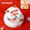 Decoração de Bolo para Assar no Dia das Mães Cartão de Bênção Cartoon para a Mãe Bênção Saudável e Feliz Conjunto Completo com Encaixe