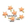 Pingente Colorido de Aço Inoxidável 18K Lua Estrela Cruz para DIY Colar Pulseira Acessórios de Pingente Joias