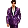 Traje de Lentejuelas para Hombre Conjunto de Rendimiento Banquete Anfitrión Escenario Traje de Dos Piezas