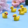 Musgo Suculento Micro-Paisaje Patito Amarillo Adornos de Paisajismo Pato de Resina Color Caramelo Estéreo Material para Manualidades