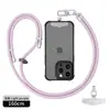 Cordão Longo para Celular, Pode Ser Usado na Diagonal, Corda Ajustável Anti-Perda, Pendurado no Pulso/Pescoço, Alça para Capa de Celular, Multifuncional Anti-Queda