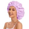 Amazon Venta Caliente Transfronteriza Extra Grande Doble Capa para Mujer Hogar Comercio Exterior Pañuelo para la Cabeza Cuidado del Cabello Posparto Sombrero Redondo Gorro de Dormir de Satén