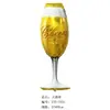 Copa de vino botella champán cerveza película de aluminio globo fiesta decoración diseño modelado globo de papel de aluminio punto al por mayor