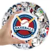100 Adesivos de Graffiti Cartoon de Baseball, Decoração Transfronteiriça Esportiva, Porta-Copos de Carro, Adesivos para Mala Atacado