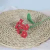 Buquê de Miosótis Tricotado à Mão em Lã, Flores Tricotadas Prontas, Presentes Criativos de Aniversário para Amigos, Flores de Lã Crochê