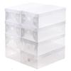 Caja de Zapatos Transparente Gruesa de Plástico Caja de Almacenamiento de Zapatos a Prueba de Polvo Almacenamiento Plegable Tapa Abatible Venta al por Mayor Almacenamiento Plegable