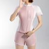 Traje de baño para mujer deportivo profesional con protección solar 2025 nuevo manga corta exterior adelgazante conservador aguas termales traje de baño al por mayor