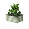 Caixa de Plantio de Jardim Estilo Chinês Novo Transfronteiriça Horta Cama de Plantio de Metal Caixa de Plantio de Vegetais para Varanda Externa Revestimento Dupla Face