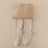 Medias de invierno para niñas, superventas transfronterizas, color sólido de algodón, engrosadas y cálidas, raya vertical, alta elasticidad, pantalones ajustados para niños pequeños y niños pequeños