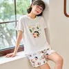 Pijama Refrescante Vit Girl para Mujer Traje de Verano de Manga Corta Estilo Hada Casual Todo Fósforo Ropa de Casa