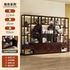 Oferta especial: Nuevo estante de exhibición estilo chino de madera maciza para té y juegos de té, gabinete para sala de té, estante de almacenamiento decorativo de gran capacidad