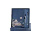 Caja de Regalo Personalizada A5 Tendencia Nacional Cultural y Creativa Set de Cuaderno Recuerdo Libro de Registro para Reuniones de Trabajo Alto Valor Mayoreo