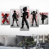 Vendas Diretas de Fábrica Amazon Anime Japonês Pintura Pendurada em Cinco Peças Pintura em Tela a Spray Pintura Decorativa de Parede para Casa Hotel