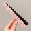 Parche para Flequillo de Frente con Forma de Corazón y Estrella de Cinco Puntas para Niños, Extensión y Herramienta para Peinar el Cabello para Niñas, Cinta Mágica Amigable con el Cabello de Bebé
