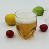 Suministro directo de fábrica taza de cerveza de plástico SAN de fondo cuadrado en cuatro lados, vaso acrílico para bebidas, vaso de PC para jugos