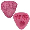 Molde de silicone para bolo em formato de borboleta e flores de morango, molde dobrável para bolo, faça você mesmo, ferramenta de confeitaria de silicone West Point H2406