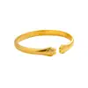 Pulseira de Garra de Gato da Sorte Estilo Douyin Livro Vermelho Pequeno Ouro Sand Areia Gato da Sorte Fofo com Garra Pulseira Aberta para Mulheres
