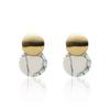 Moda coreana nuevos aretes simples Joker aretes geométricos de mármol de imitación fábrica de aretes venta al por mayor directa