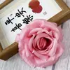 Novo produto transfronteiriço: Flores de Rosa Artificiais para Estúdios de Fotografia de Casamento, Decorações de Parede de Hotel, Acessórios Florais, Cabeças de Flores Artificiais