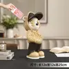 Estatueta de Urso Luxuosa da Moda, Decoração Criativa para Casa para Sala de Estar, Armário de Vinho, Hall de Entrada, Ornamento para Mesa de Escritório