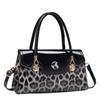 2025 Nuevo Bolso de Hombro Transfronterizo Europeo y Americano Moderno Estampado de Leopardo Combinable Bolso para Madre de Mediana Edad Bolso de Mano Simple para Mujer