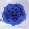 8CM Cabeza de Rosa Venta al por Mayor Diseño de Pared de Flores para Boda Arreglo Floral Verde Halloween Tocado Flor de Tela de Seda Rosa