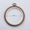 Novo Vintage 21CM Madeira Imitação Bordado Elástico DIY Bordado Ponto Cruz Feito à Mão Ferramenta Auxiliar Decoração de Casa Pintura para Pendurar