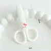 Tesoura Doméstica Gatinho Fofo Tesoura de Plástico com Lâmina Cartoon para Estudante Tesoura Mini para Cortar Papel DIY Handmade para Jardim de Infância