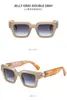 Armazones de Lentes de Marca Europeos y Americanos para Mujer, Patrón de Mármol Retro, Gafas con Bloqueo de Luz Azul Estilo Ins, Gafas de Sol Unisex