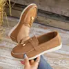 E-commerce transfronteiriço, tamanhos grandes, nova coleção outono 2026, sapatos de salto baixo, tamanhos 36-43, mocassins slip-on, sapatos fáceis de calçar