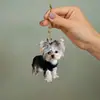 Colgante de Espejo Retrovisor de Coche de Cachorro Nuevo Lindo Transfronterizo Plano Moda Popular Acrílico Colgante de Navidad