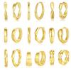 Pendientes de lujo ligeros de plata esterlina S925 para mujer, estilo Ins, estilo europeo y americano, con clip simple, hueso de oreja de alta calidad sin orificios.