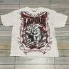 Nueva Camiseta Harajuku Transfronteriza Vintage Y2KAffliction para Hombre Camiseta Blanca Top Blanco